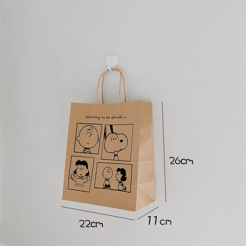 Custom Logo Print Shopping Paper Bag with Logo Print Packaging Bags