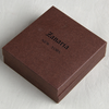 Pearlescent Paper Box With Black Foil And Embossed For Noble Jewelry