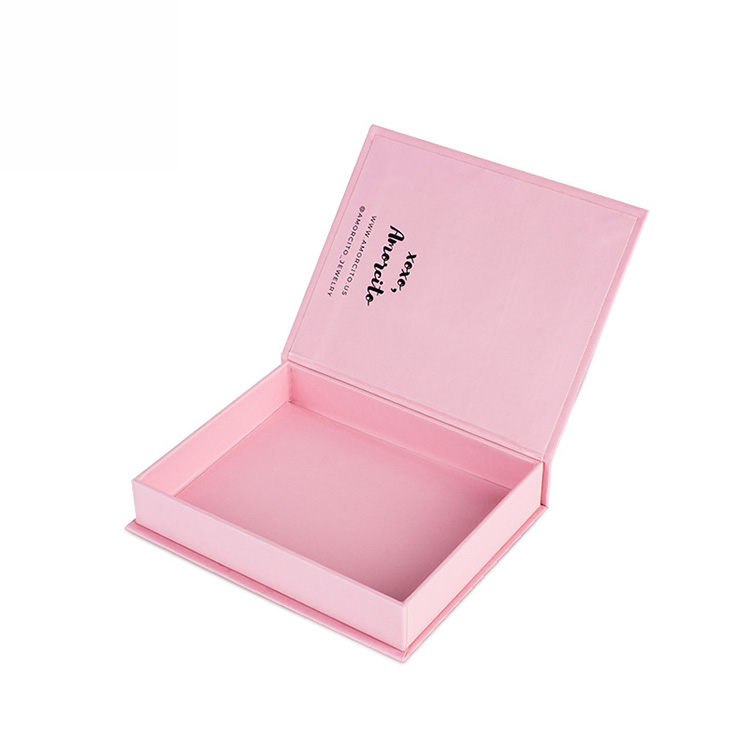 High-end Custom Paper Packaging Jewelry Box ,pink Small Paper Gift Box