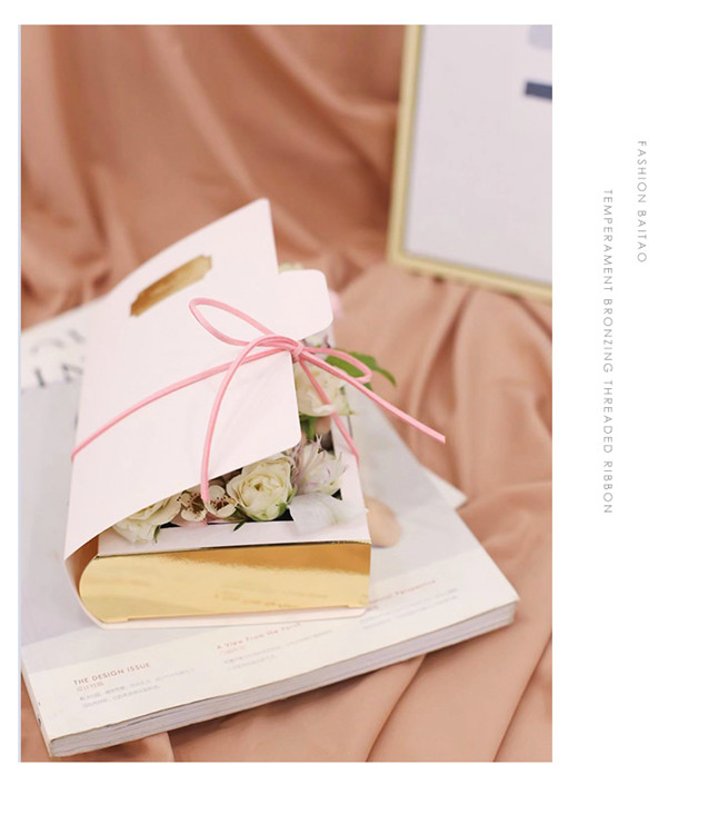 Wholesale Custom Printed Kraft Paper Book Packing Boxes Flower Display Box