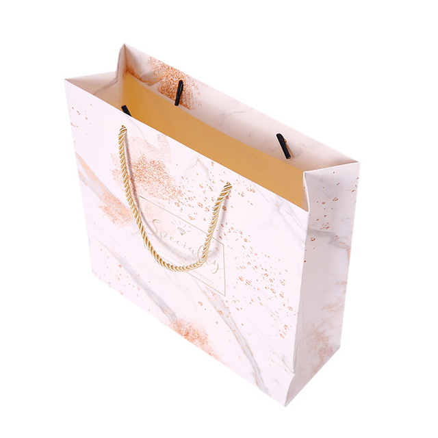 Custom Design High Quality Special Paper Stamping Printing Packaging Bag For Gift