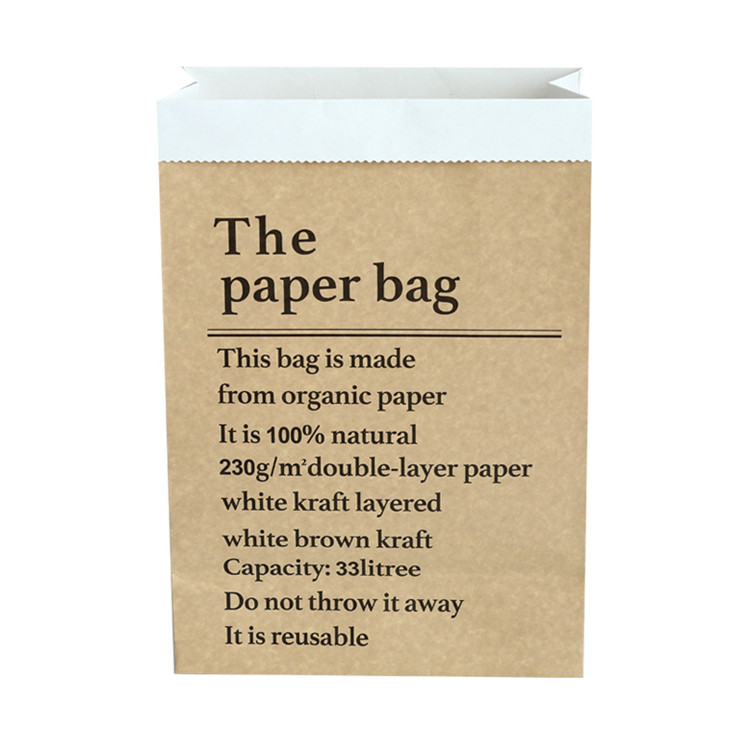 Hot Sale Kraft Paper Bag Square Flower Bag For Packaging