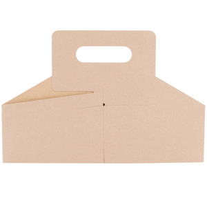 2021 Hot Sale Custom Logo Cardboard 4 Pack Wine Box Carrier Portable Handle Packaging box