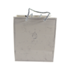 Wholesale Custom Logo White Kraft Gift Shopping Paper Bag With Silk Handles