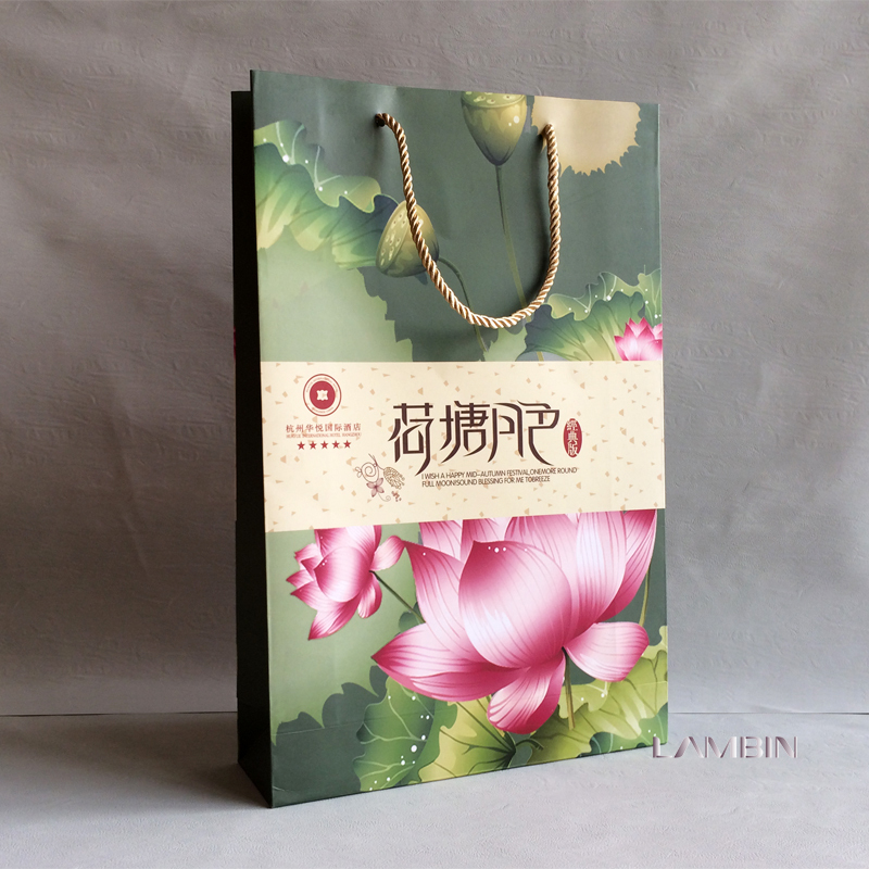 Hangzhou Factory Supply 4 Color Offset Printing Colorful Gifts Paper Bags 