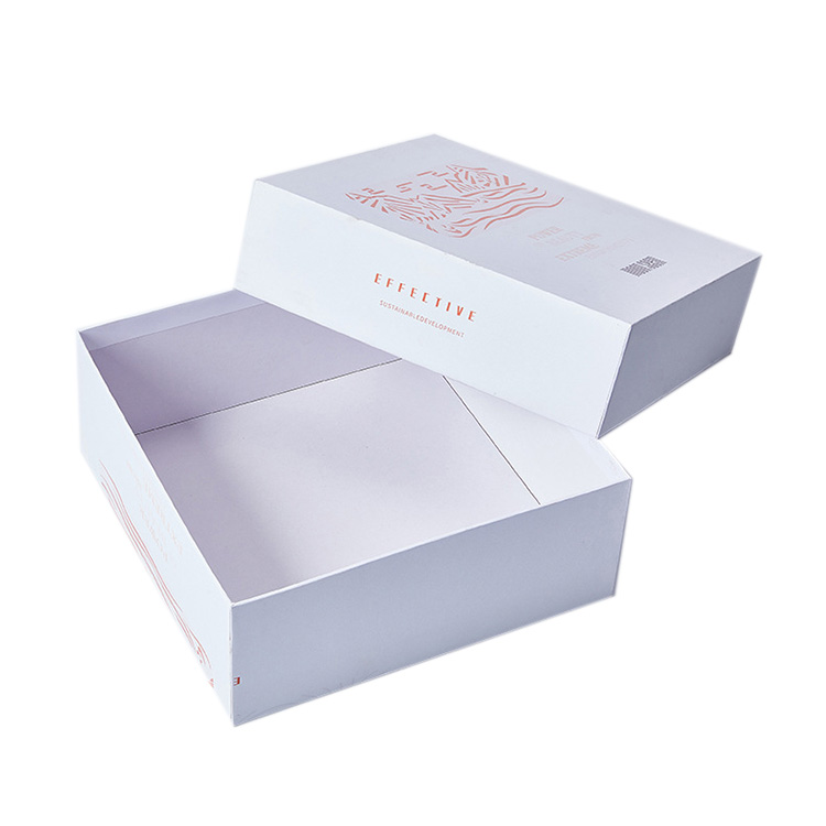 Custom white color gift paper carton box types,paper for rigid box
