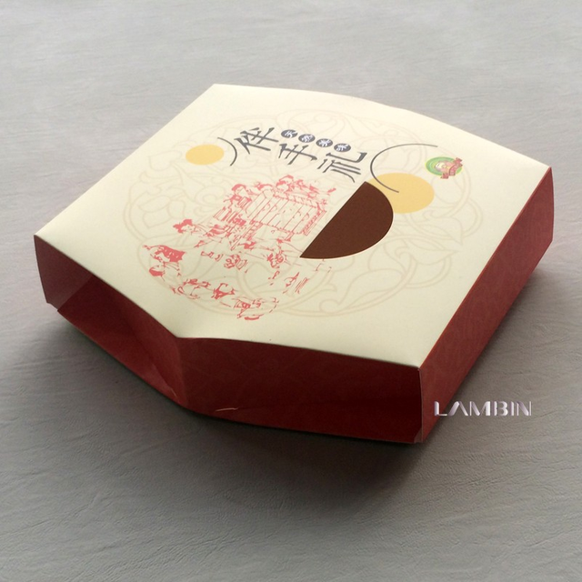 Direct-Supply Food Eco-friendly Safety Paper Packaging Box For Moon Cake 