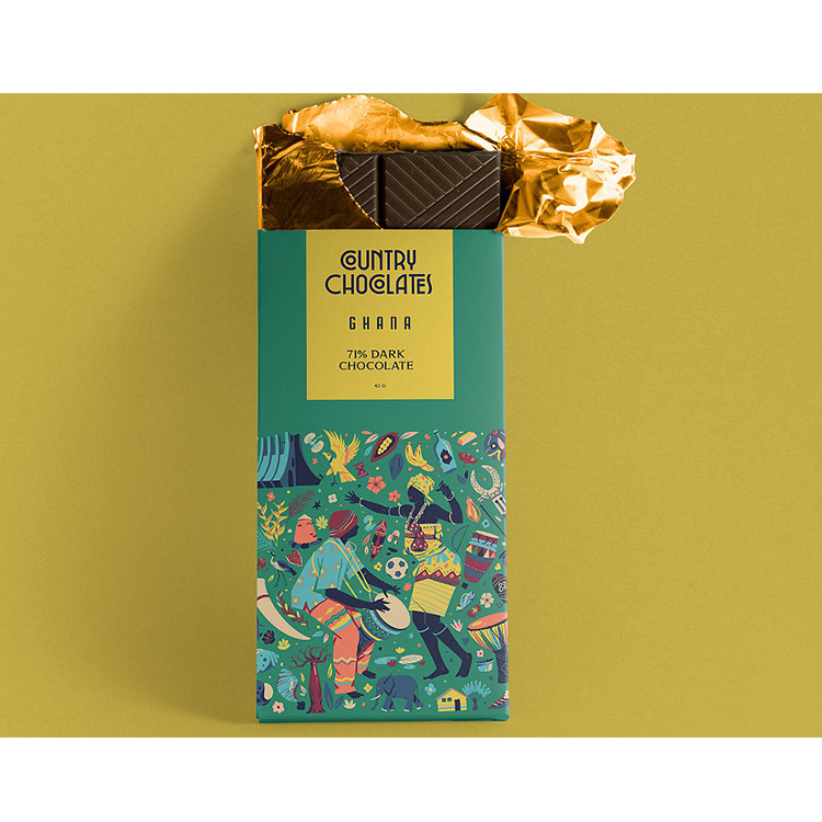 drawer candy chocolate box confectionary packaging oem carton box with paper tray