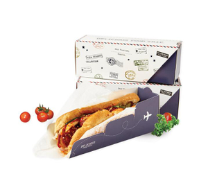 2021 Hot Sale Wholesale Food grade eco-friendly cardboard coated sandwich food packaging box