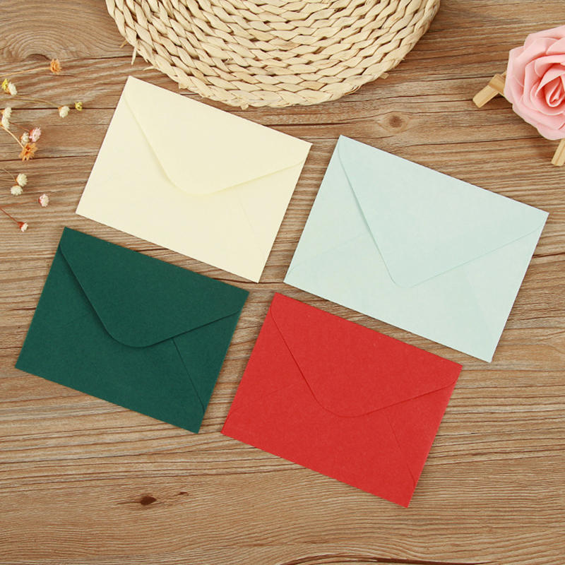 Custom candy color envelope, greeting card color blank envelope, color double offset paper can be printed with customized