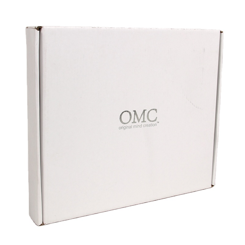 Wholesale Fancy White Folding Box Elegant Scarf Packaging Box Express Box With QR Code For Scarves