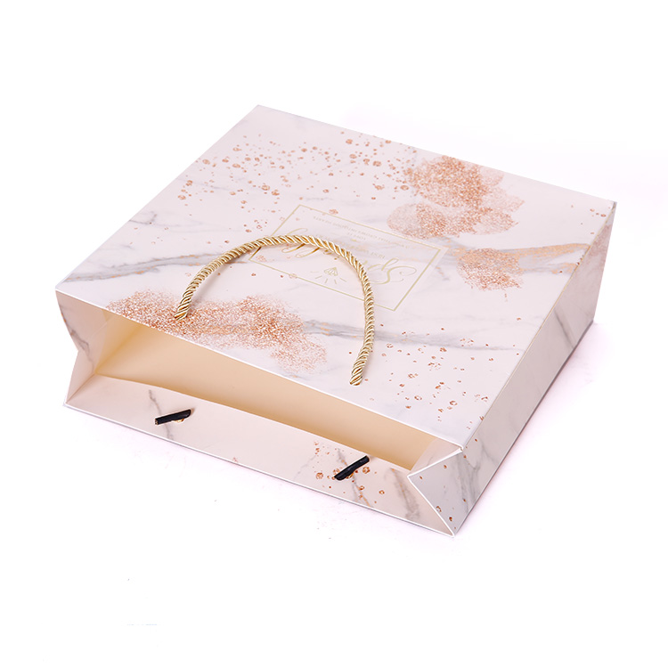 Custom Design High Quality Special Paper Stamping Printing Packaging Bag For Gift 