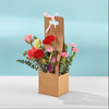 Valentine's Day Kraft Paper For Florist Gift box Portable Flower Box