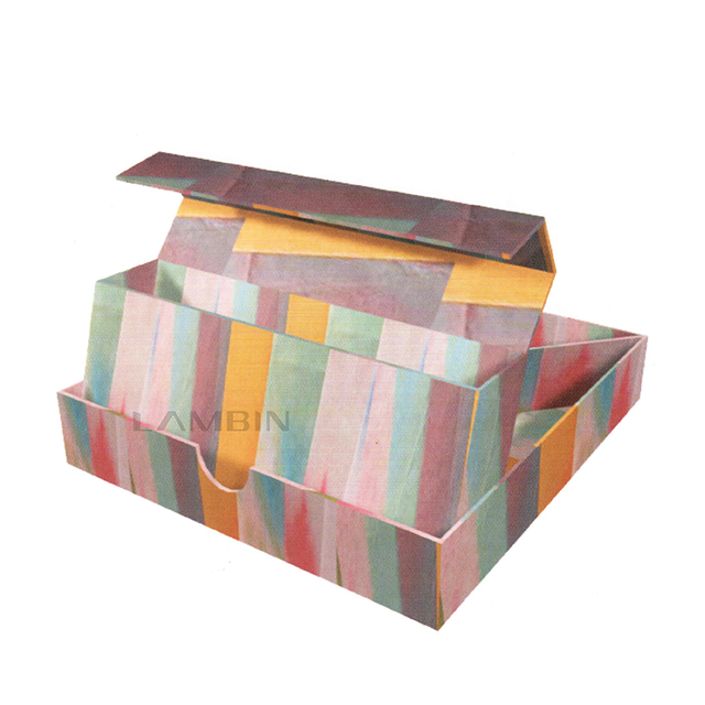 paper box with display structure