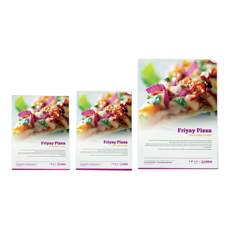 Durable paper advertising sample flyers