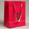 Fashion Custom Hot Selling Party Gift Red Coated Paper Hand Bag 
