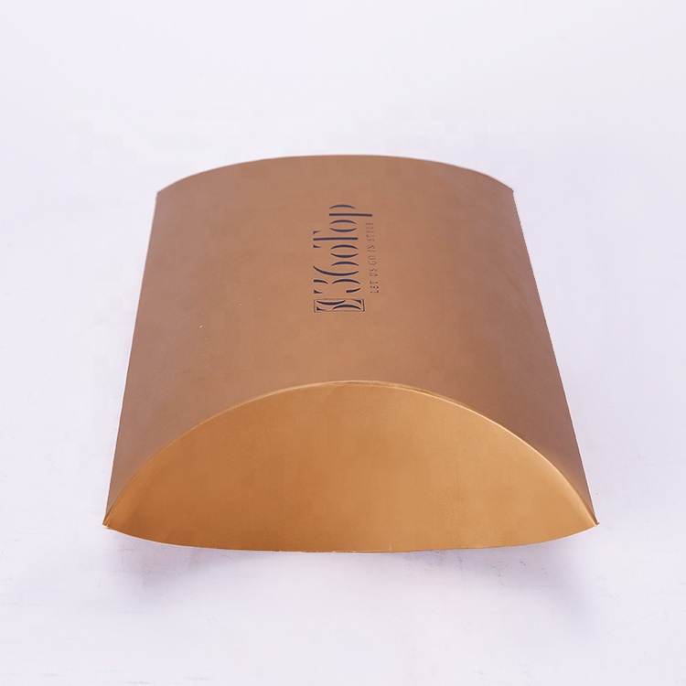 Customized Logo Foldable Pillow Shaped Packaging Gift Paperboard Clothing Box