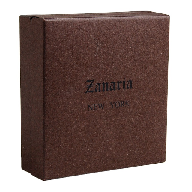 Pearlescent Paper Box With Black Foil And Embossed For Noble Jewelry