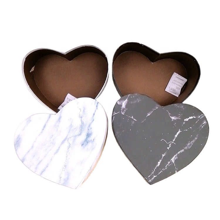 2020 High Quality Marble Packaging Box For Flower Heart Flower Box 