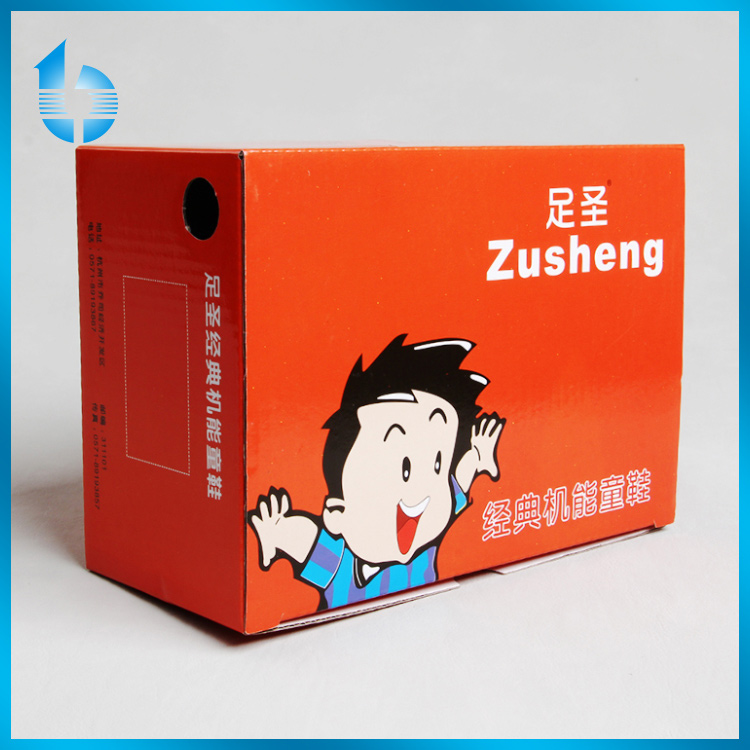 Credible Factory Custom Packaging Box With Corrugated Paper For Kids Footwear