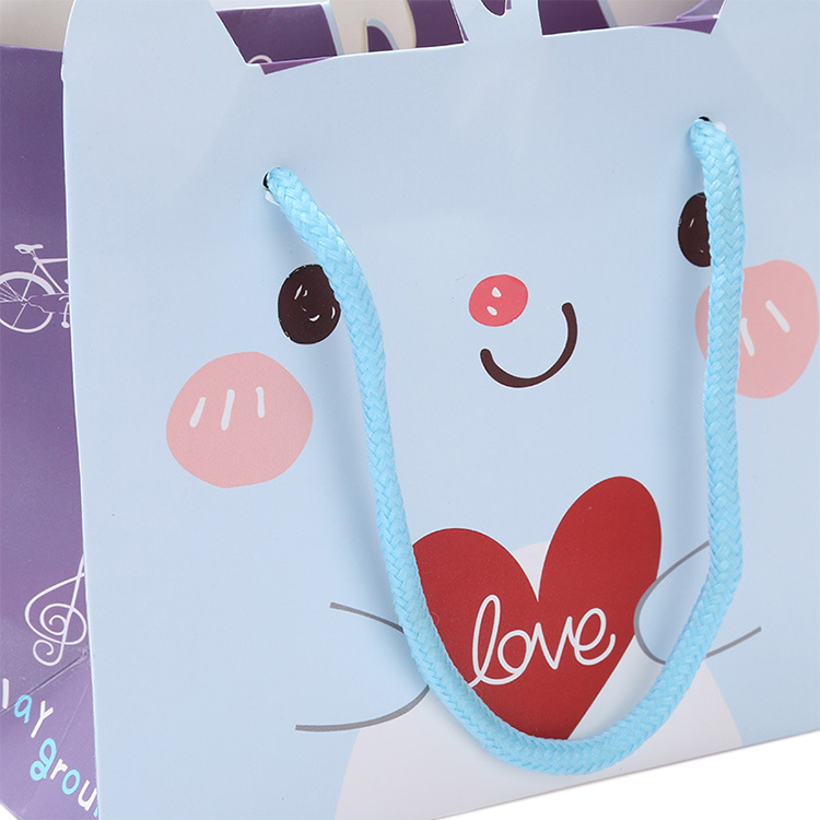 Customized Logo High Quality Gift Paper Packing Shopping Bag With Handles For Gift