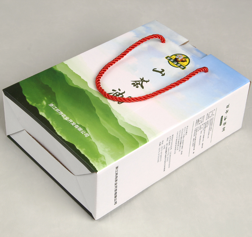 Corrugated Paper Packaging Box China Tea-seed Oil Paper Packing Box With Nylon String