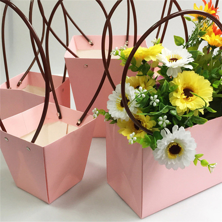 High Quality Cardboard Paper Portable Wedding Gift Waterproof Flower Box