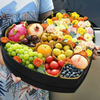 new high grade silk love gift box couple's advertisement surprise gift box in heart flower shape