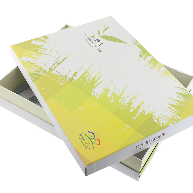 Custom Printed Home Textile Packaging Gift Box Design Paper Gift Box