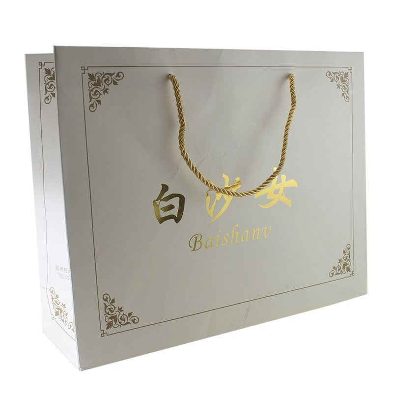 Wholesale Hot Stamping Paper Handbag, Paper Gift Bag With Twisted Rope