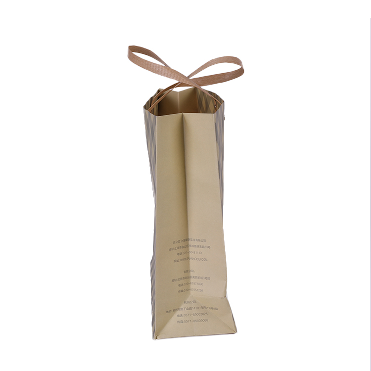 Customized Design High Quality Kraft Paper Shopping Bags With Handle For Gift
