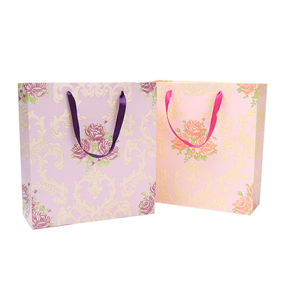 High Quality Customized Kcrft Design Logo Paper Gift Bags With Handles For Gifts
