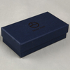 Beautiful And Generous Deep Blue Package Case With Uv Coated For Decoration Bow Tie 