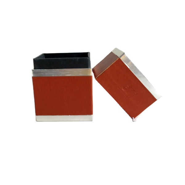 Hangzhou Printing Factory Customs Crafts Leather Packaging Box 