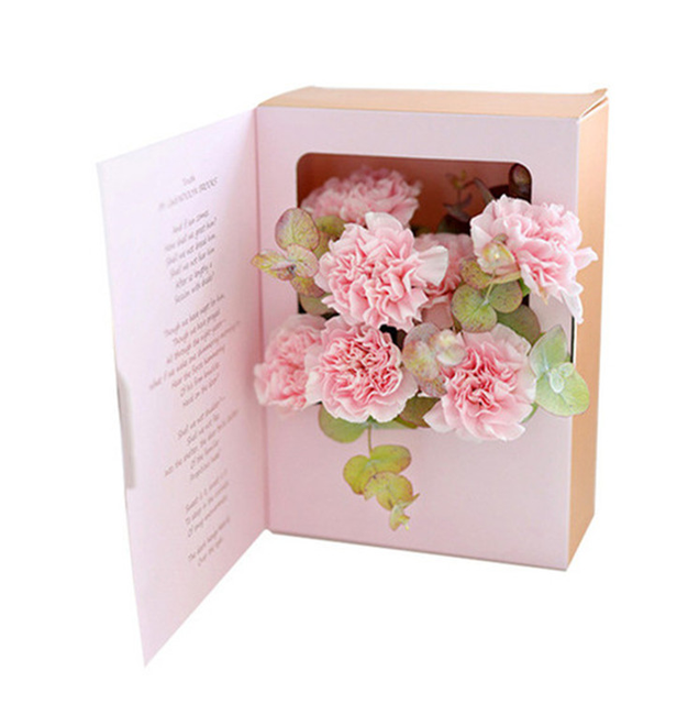 Wholesale Custom Printed Kraft Paper Book Packing Boxes Flower Display Box