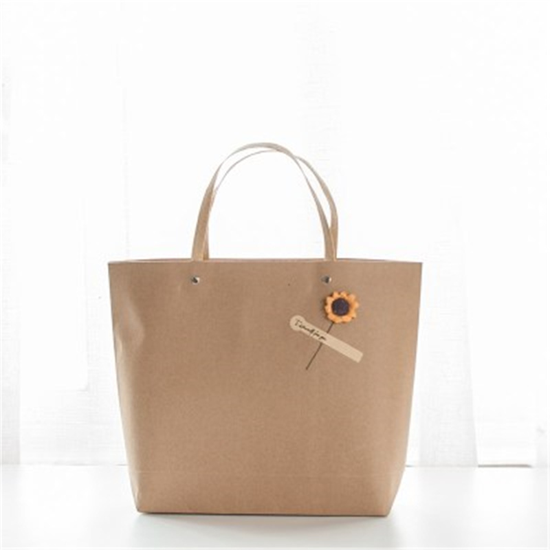 Recyclable Brown Kraft Paper Bag With Your Own Logo For Clothes